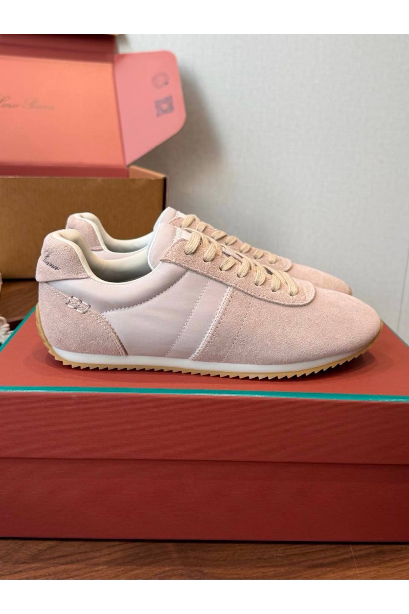Loro Piana Женские замшевые кроссовки Fast Walk premium