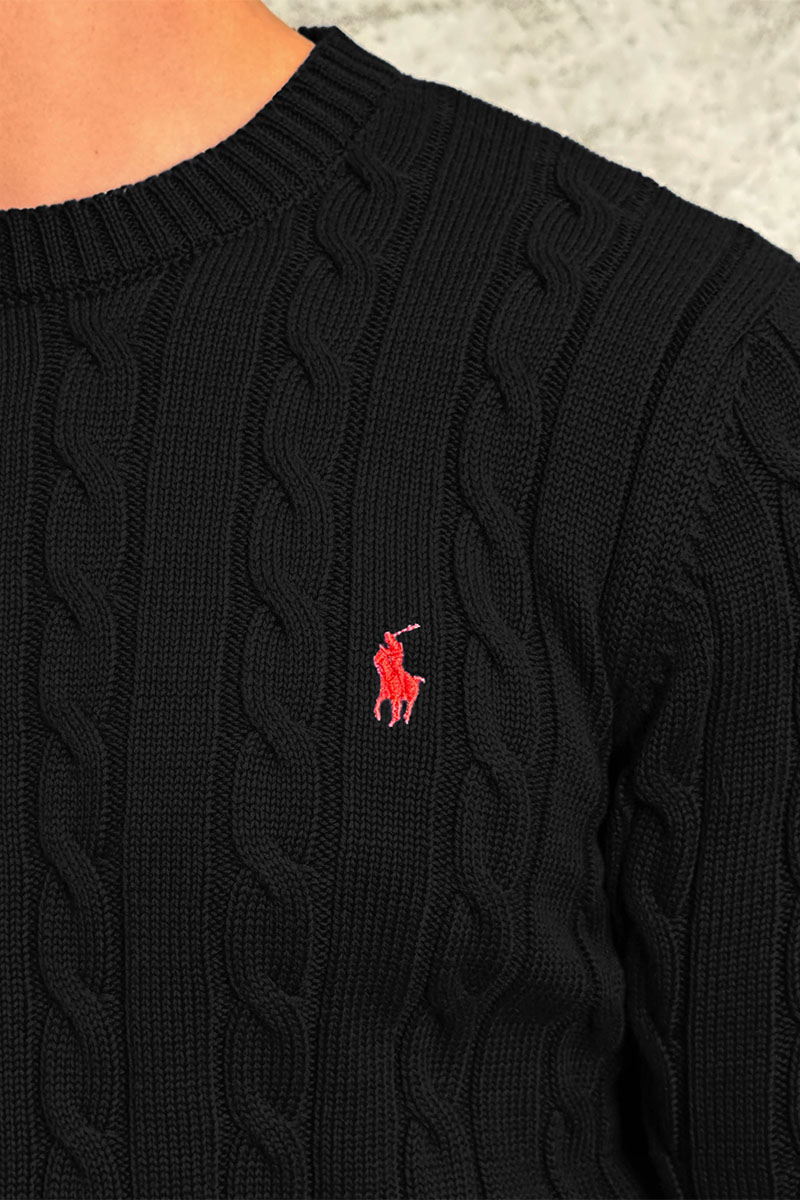 Polo Ralph Lauren Мужской свитер cable-knit - Black