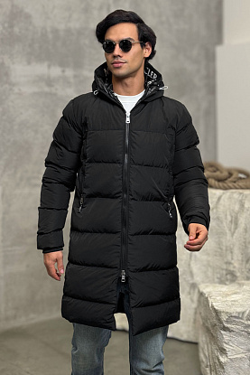 Мужская утеплённая парка Templon чёрного цвета