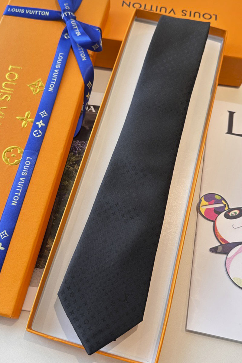 Lоuis Vuittоn Галстук Monogram premium - Black