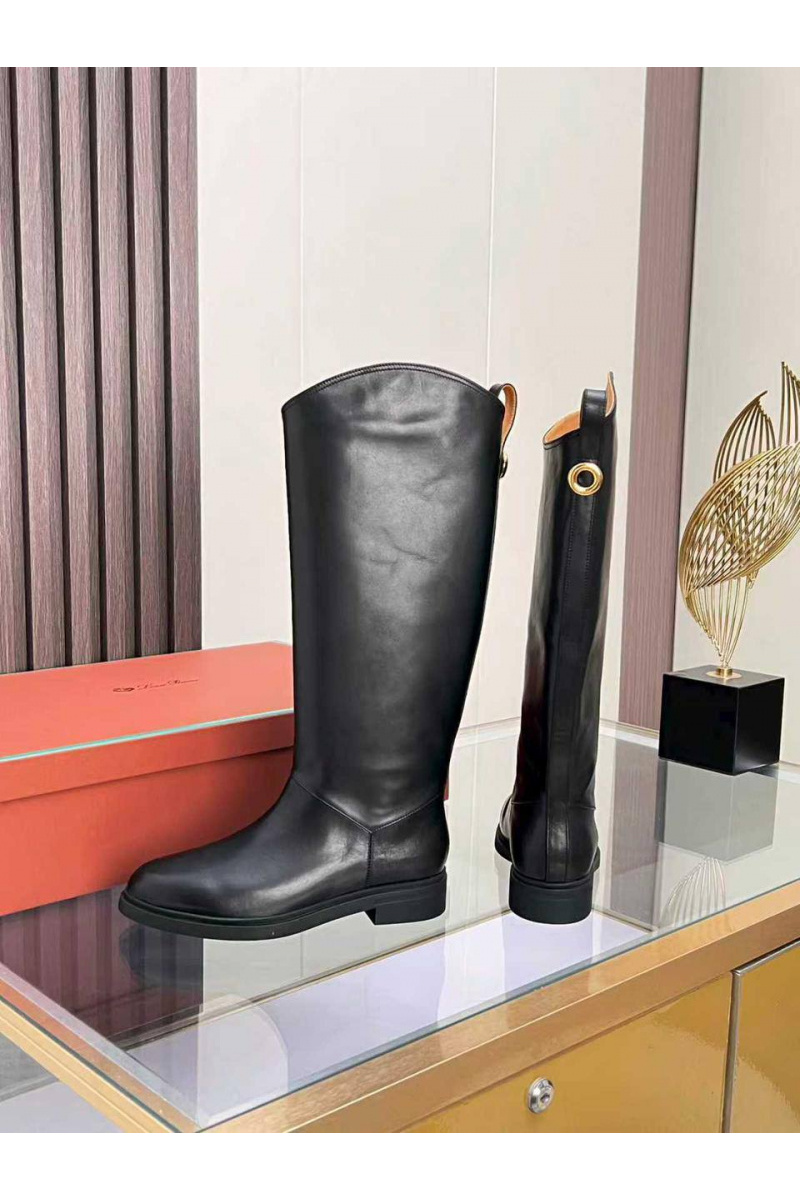 Loro Piana Женские кожаные сапоги premium - Black