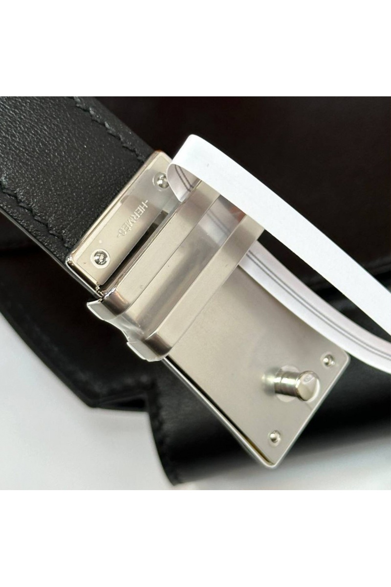 Hermes Кожаный ремень Elan Pocket 24x12 см - Black / Silver