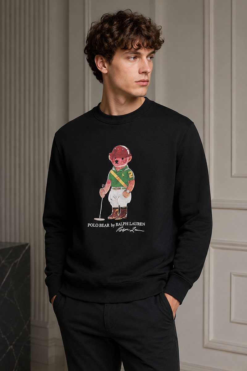 Polo Ralph Lauren Мужской свитшот "Bear" - Black 