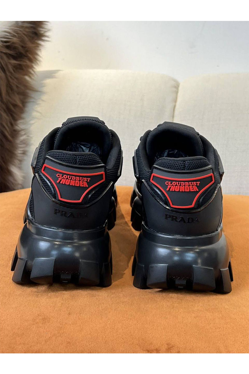 Prada cloudbust cheap red and black