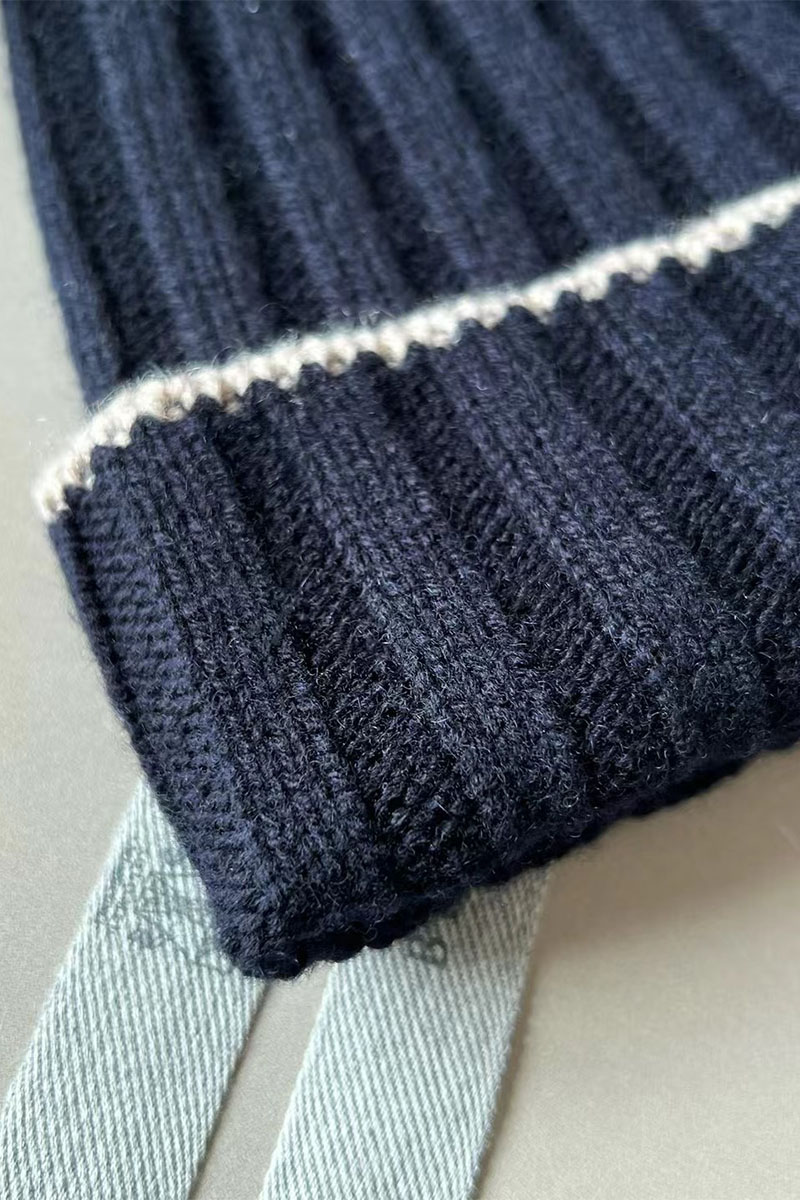 Designer Кашемировая шапка Premium - Navy