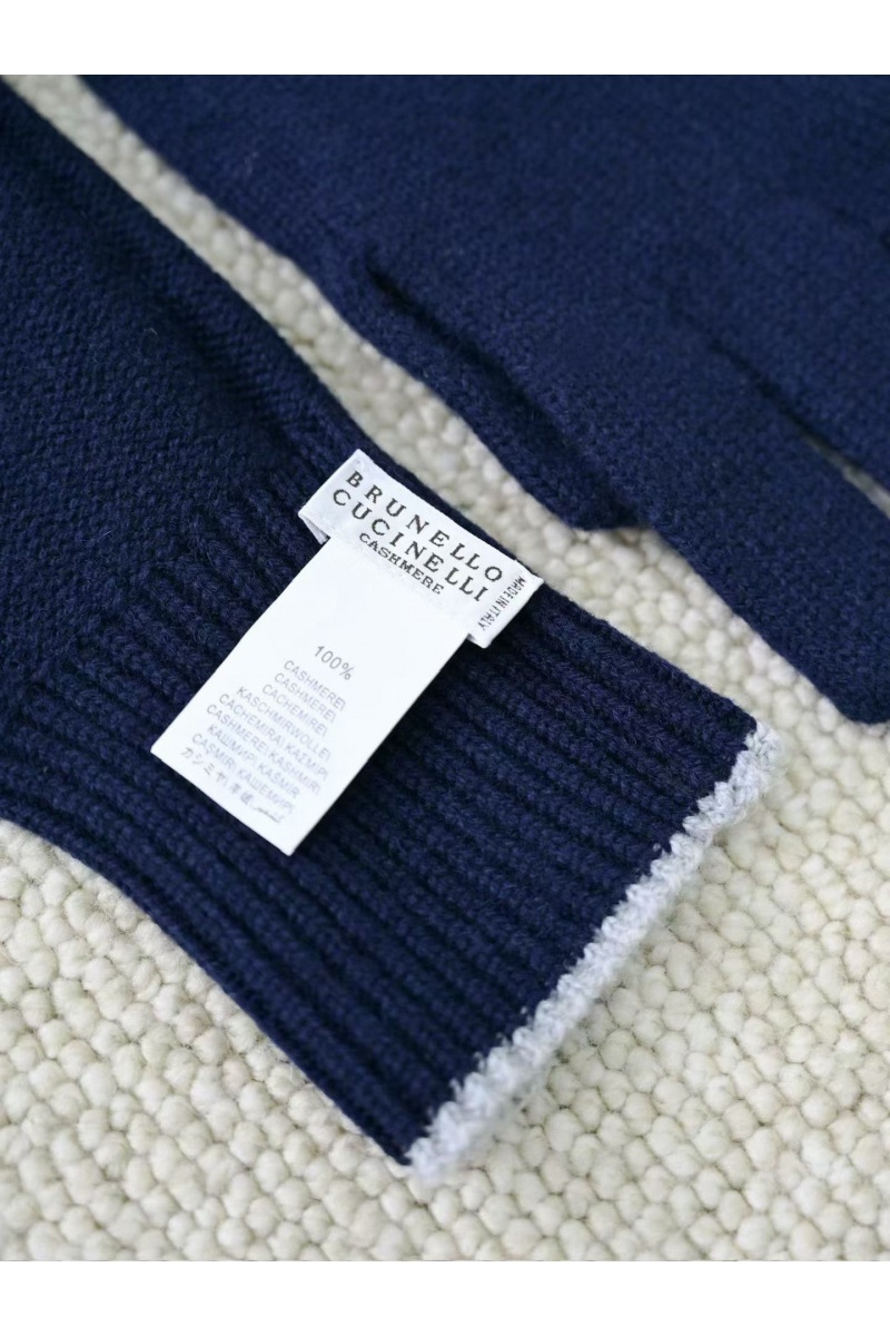 Designer Кашемировые перчатки premium - Purplish Blue