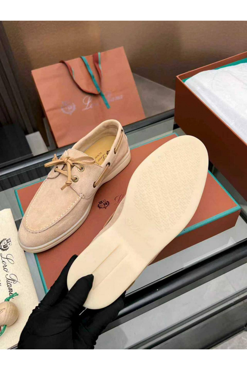 Loro Piana Женские замшевые лоферы premium