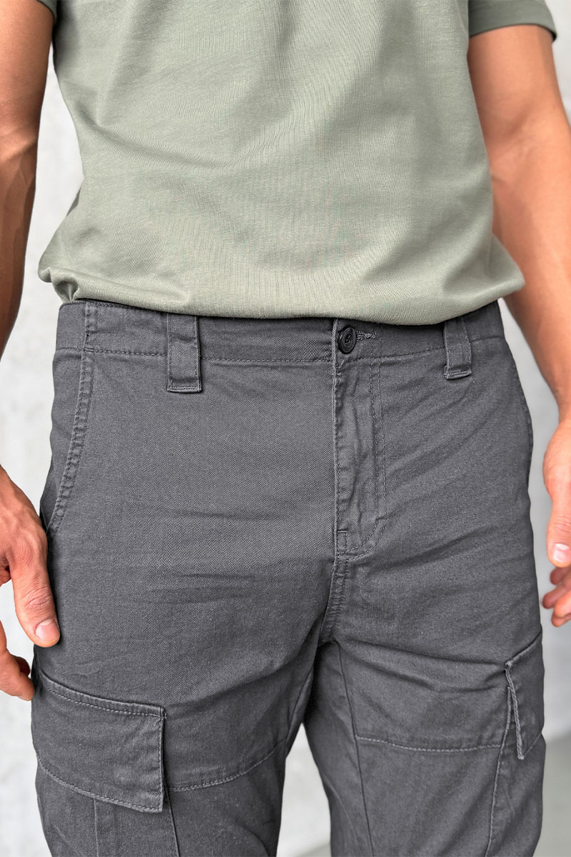 C.P. Company Серые мужские штаны-карго Lens detail