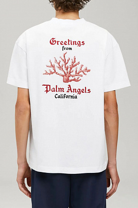 Белая оверсайз футболка Greetings from California