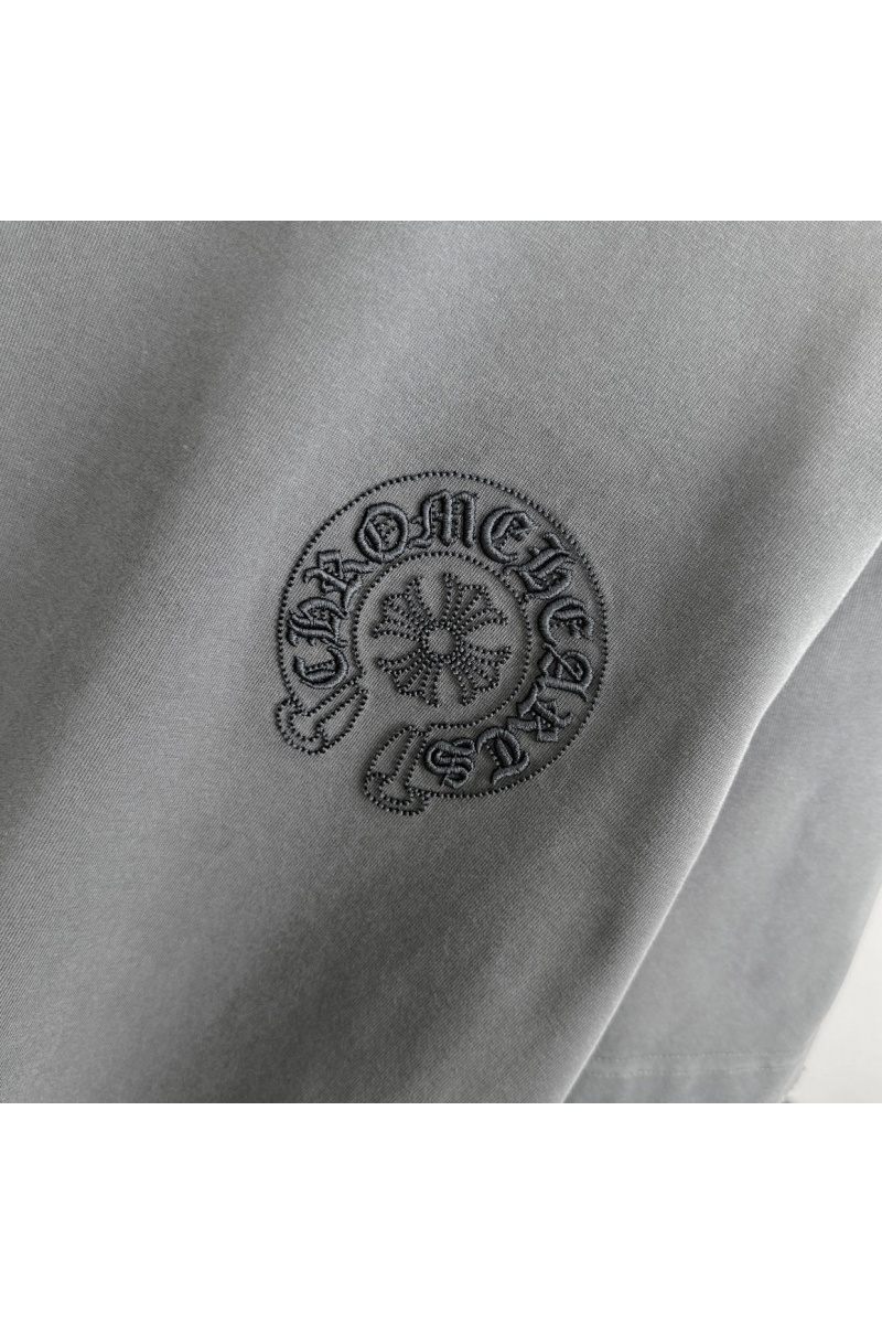 Chrome Hearts Серая оверсайз футболка Premium