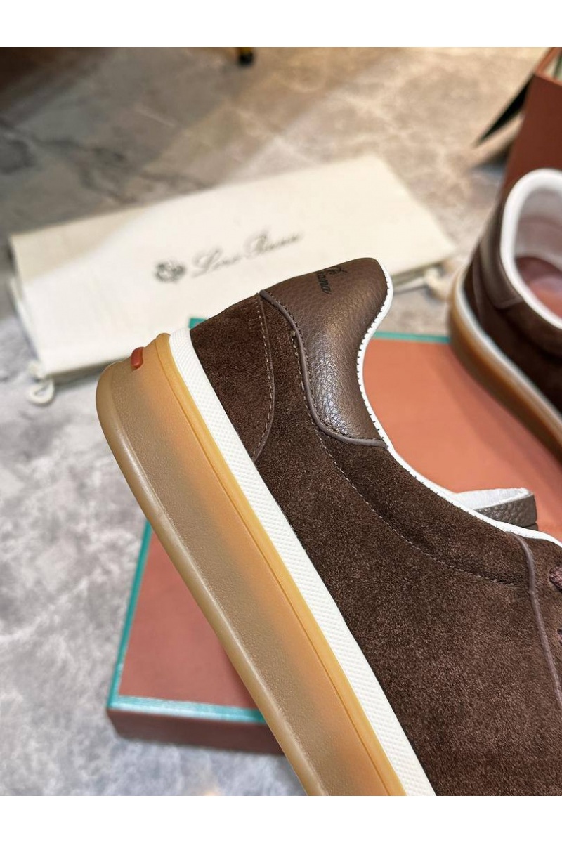 Loro Piana Мужские замшевые кроссовки Tennis Walk