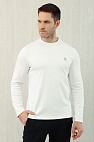 Мужской белый лонгслив Premium