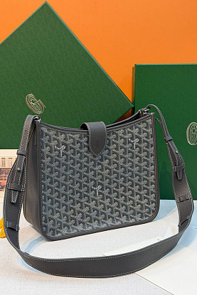 Кожаная сумка Goyard Musette PM premium 28x22x10 см