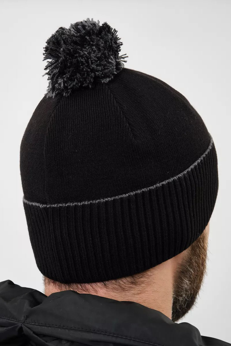 Paul & Shark Шапка на флисе logo-badge - Black 