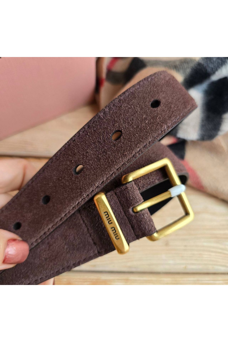 MIU MIU Замшевый ремень 