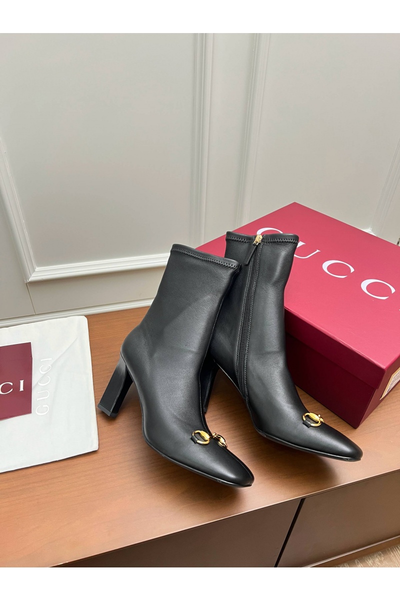 Gucci Женские кожаные сапоги Signora premium