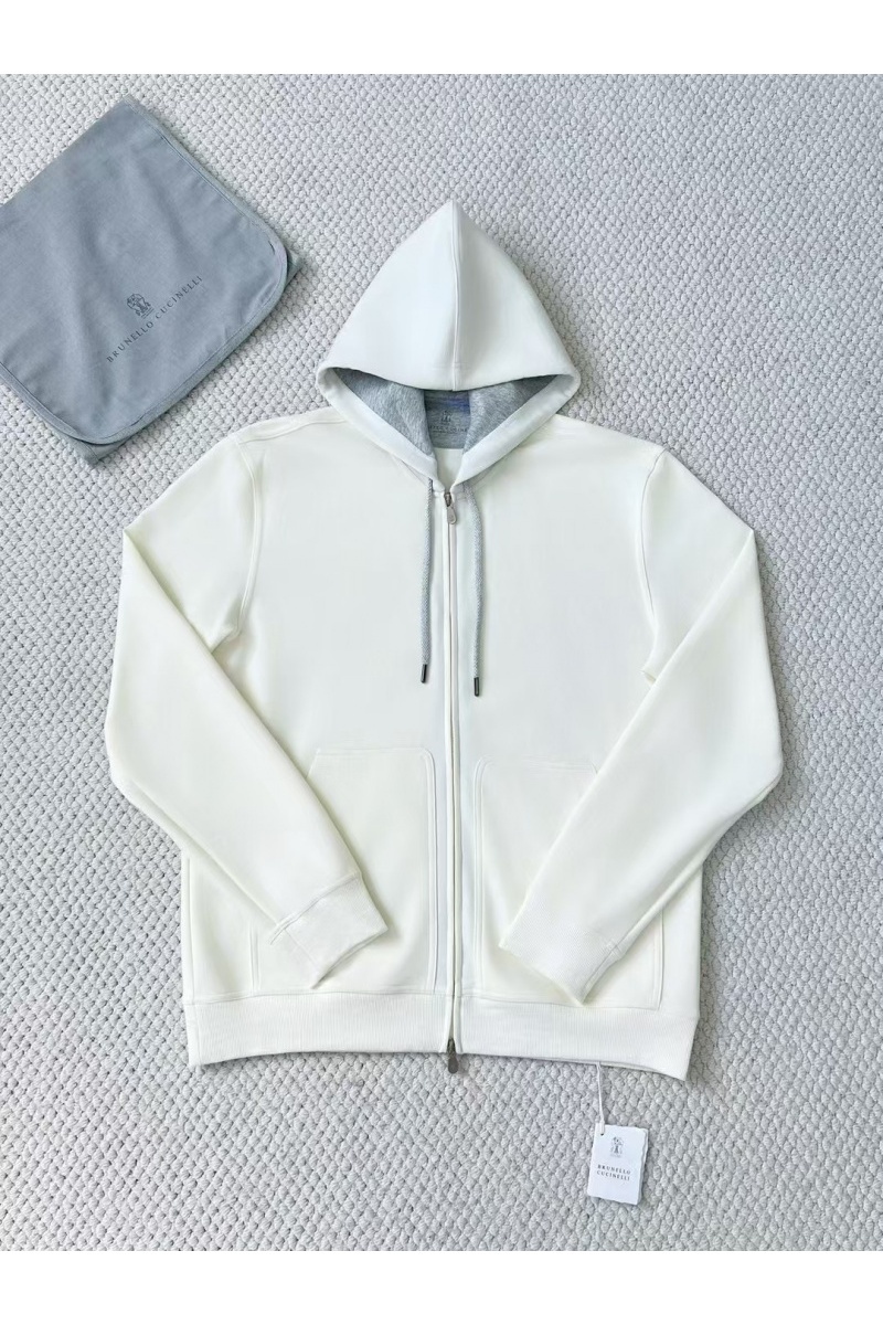 Designer Кофта на молнии Premium - White