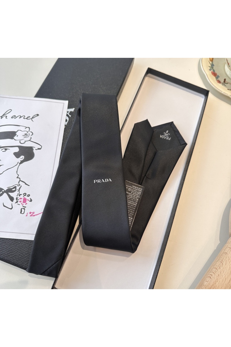 Prada Галстук premium 150x7 см - Black