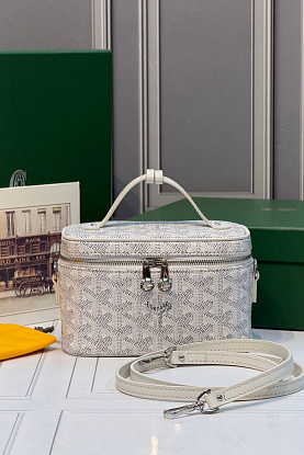 Кожаная сумка Goyard Muse Mini Vanity ​premium 16,5x10,5x8 см
