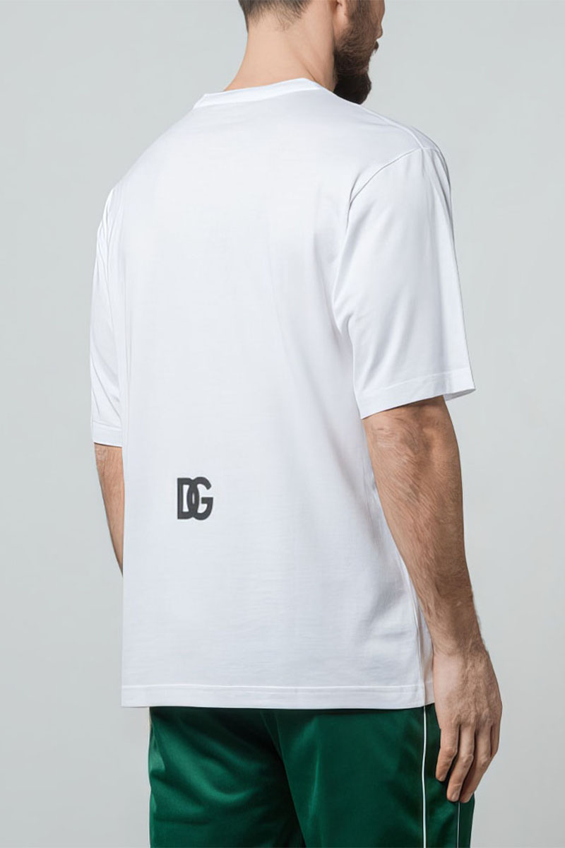 Dоlсе & Gаbbаnа Мужская белая футболка logo-print 