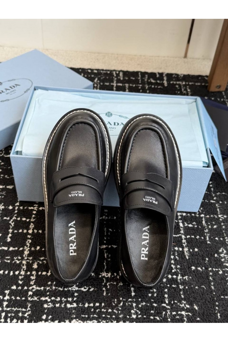 Prada Женские кожаные лоферы premium