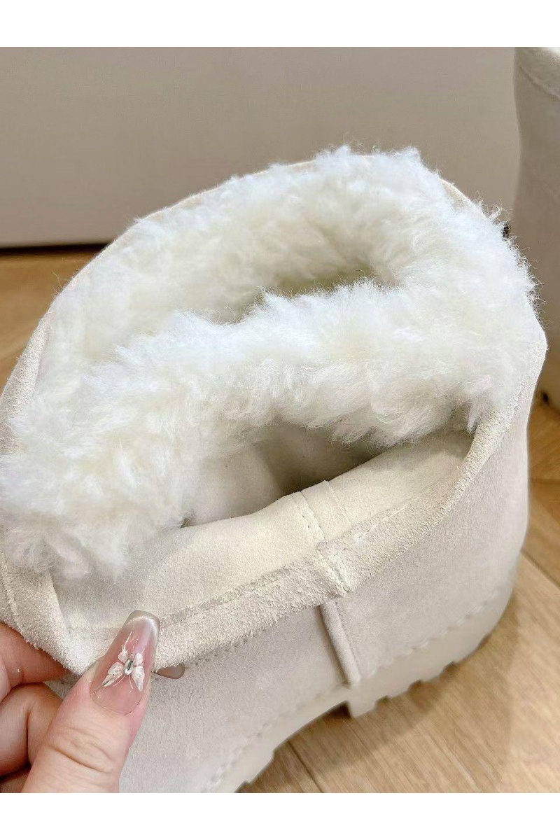 Balenciaga Женские ботинки Alaska Fur Bootie premium - White