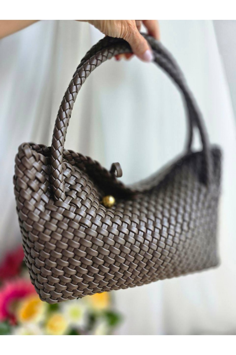 Bottega Veneta Кожаная сумка intrecciato 30x14 см