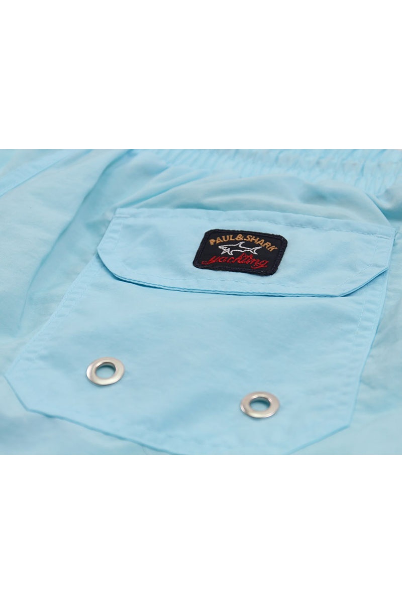 Paul & Shark Шорты голубого цвета logo-patch 