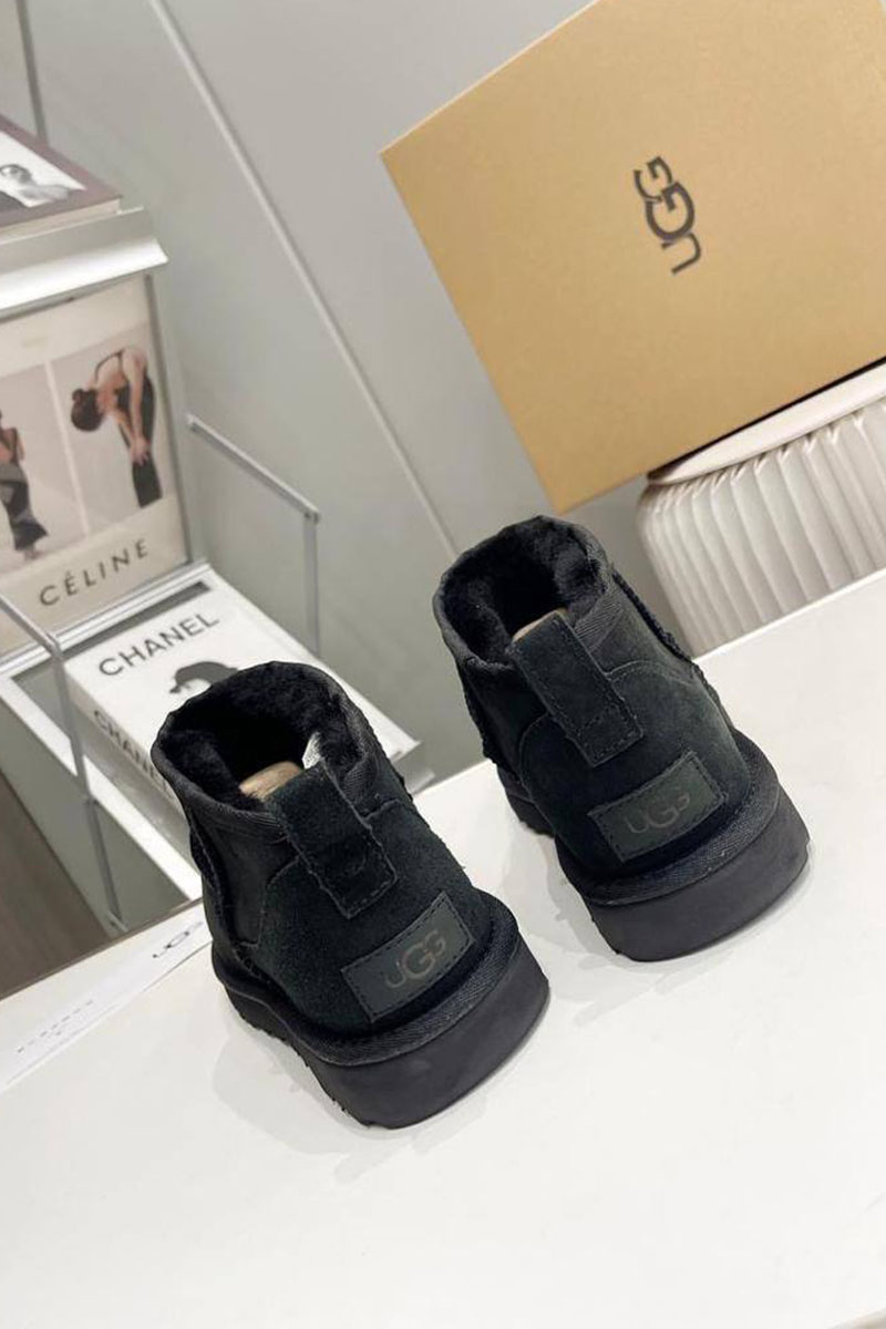 UGG Мужские чёрные ботинки 