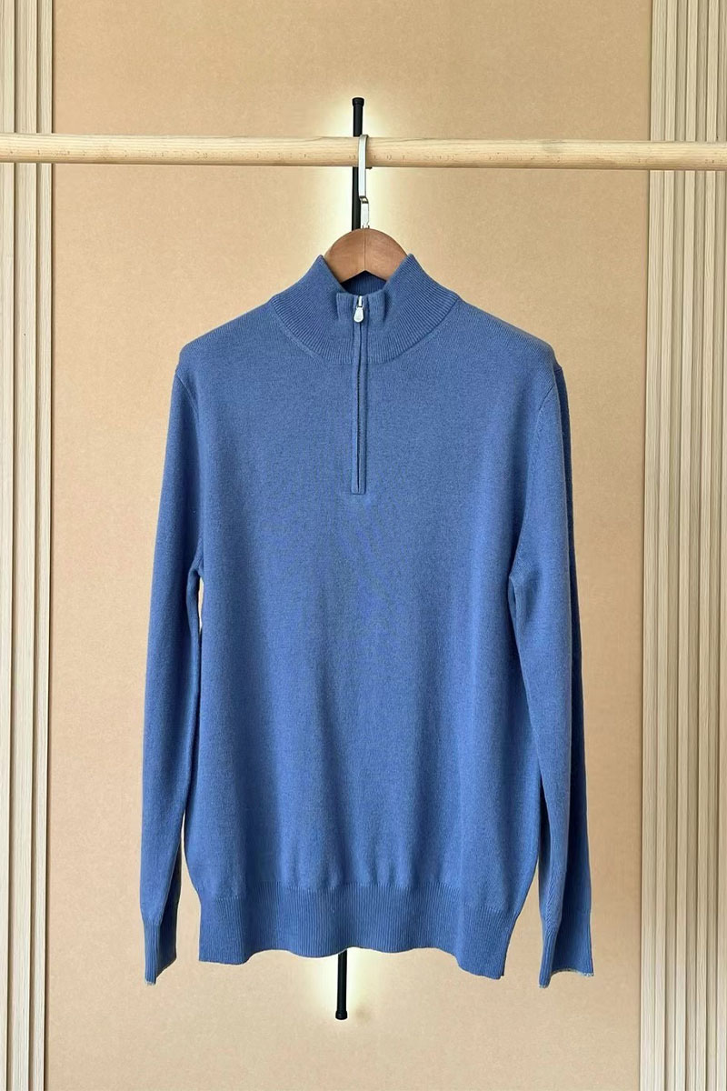 Designer Кашемировый свитер Premium - Lake Blue