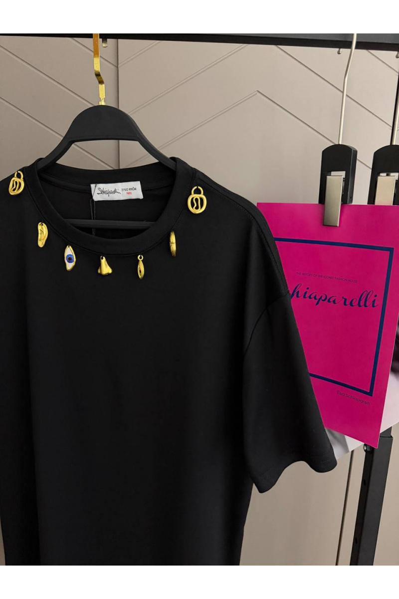 Schiaparelli Женская базовая футболка premium - Black