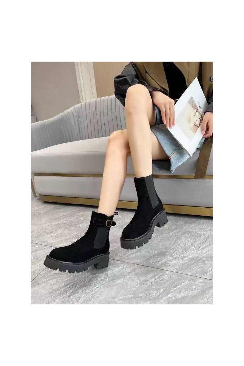 Celine Женские замшевые сапоги premium - Black