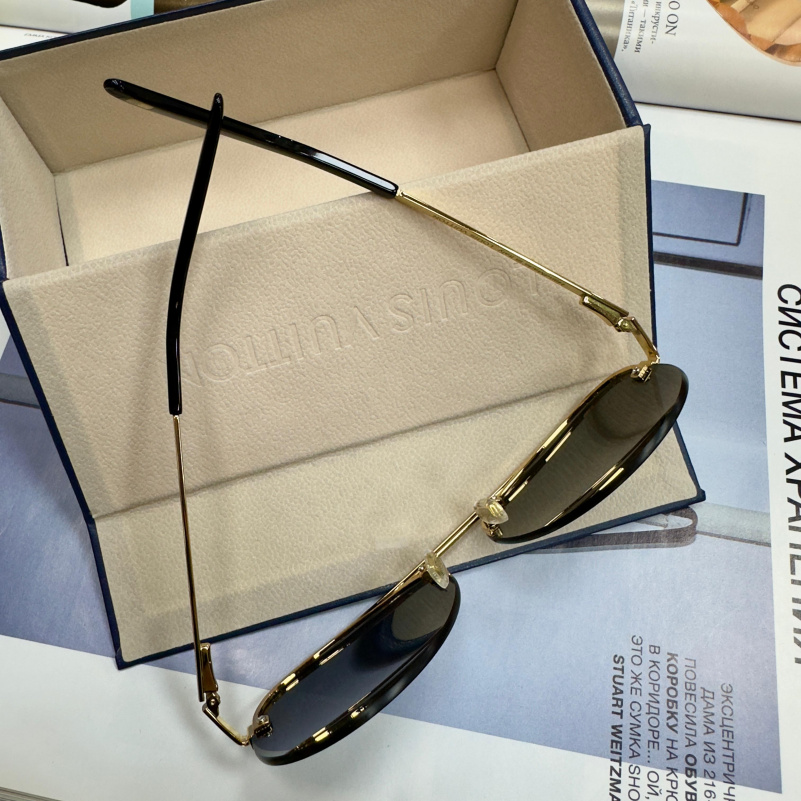 Lоuis Vuittоn Брендовые солнцезащитные очки-авиаторы