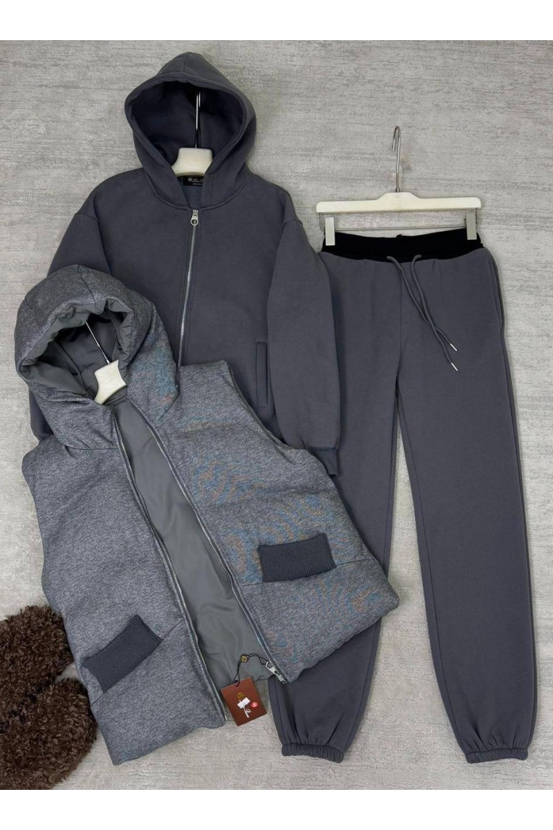 Loro Piana Женский костюм тройка на флисе premium
