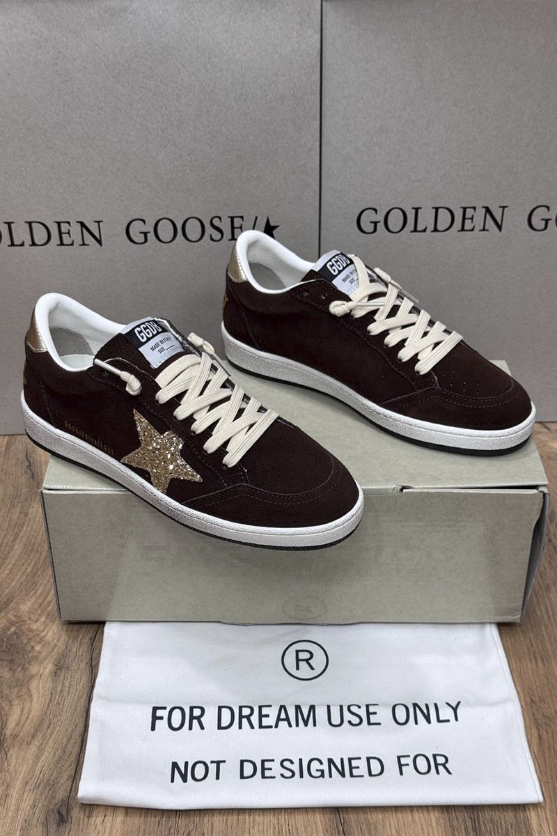 Designer Clothing Женские замшевые кроссовки Golden Goose Ball Star premium