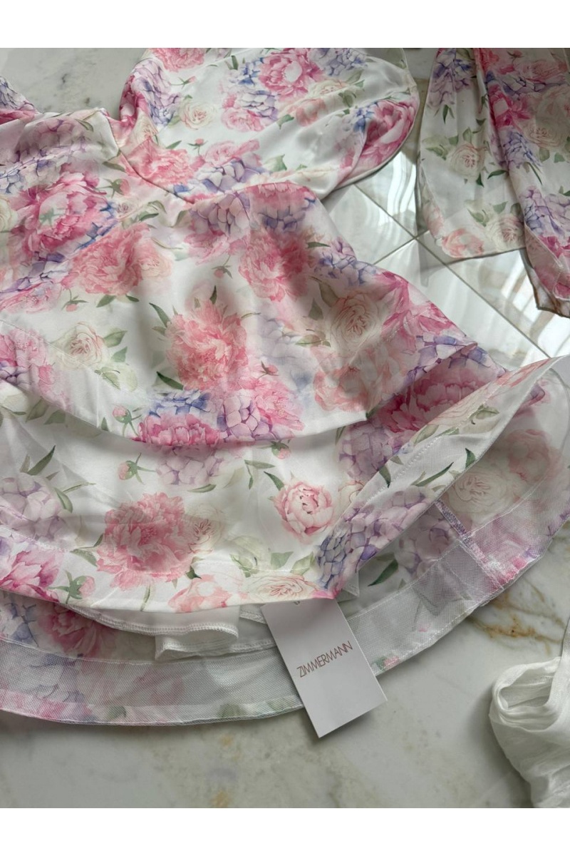 Zimmermann Женское платье с бантом Zimmermann розового цвета