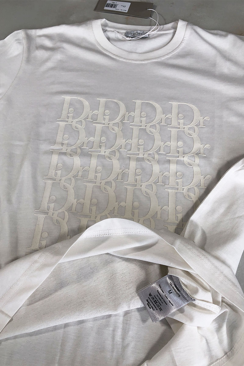 Dior Белая мужская футболка