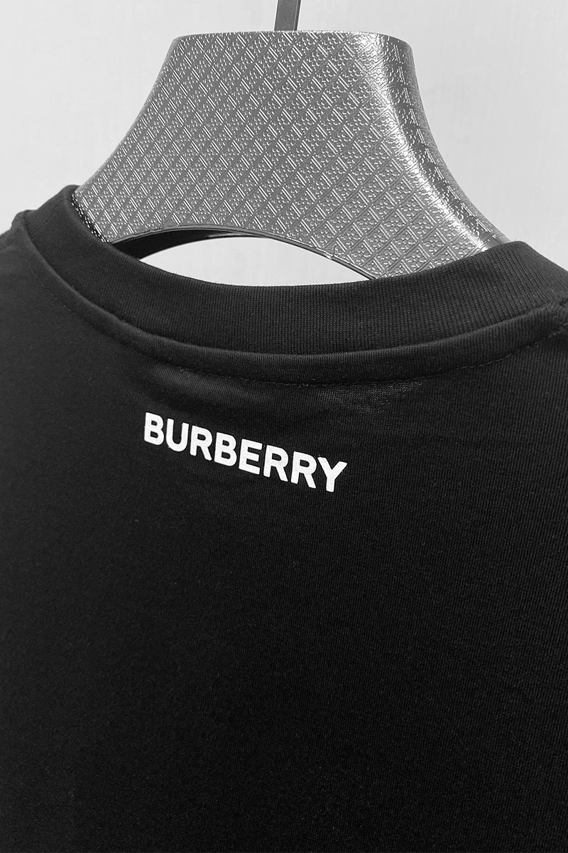 Burberry Мужская футболка 3D Logo - Black