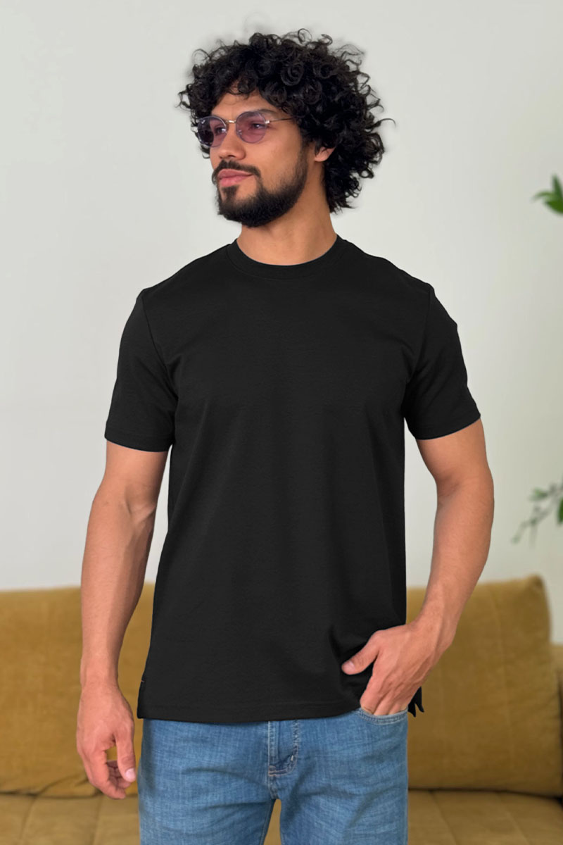 Loro Piana Мужская чёрная футболка